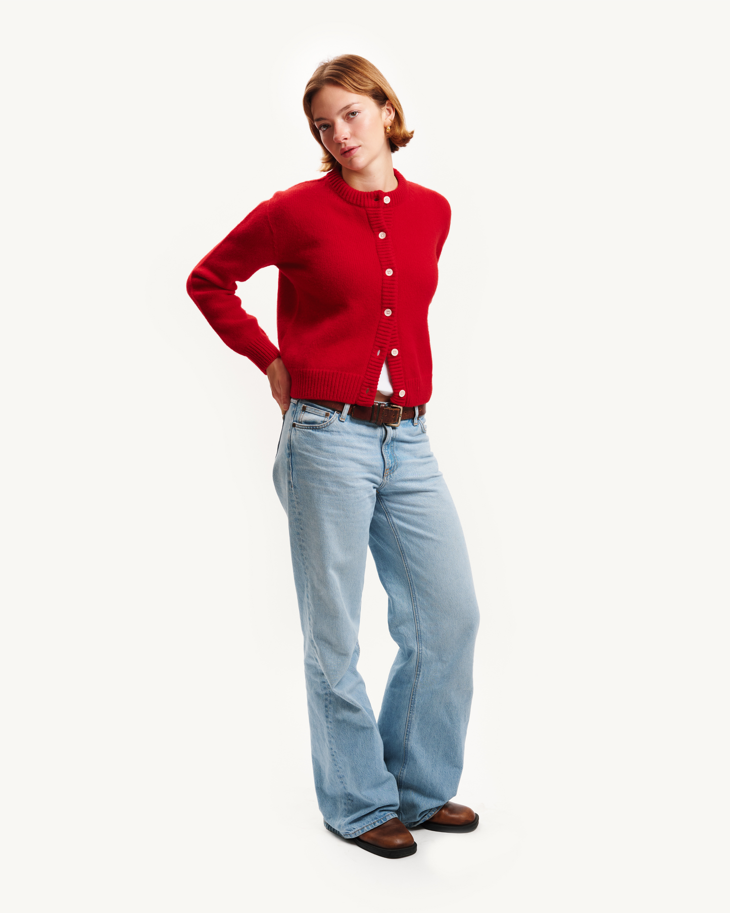 CHUNKY POPPY CARDIGAN (5GG)