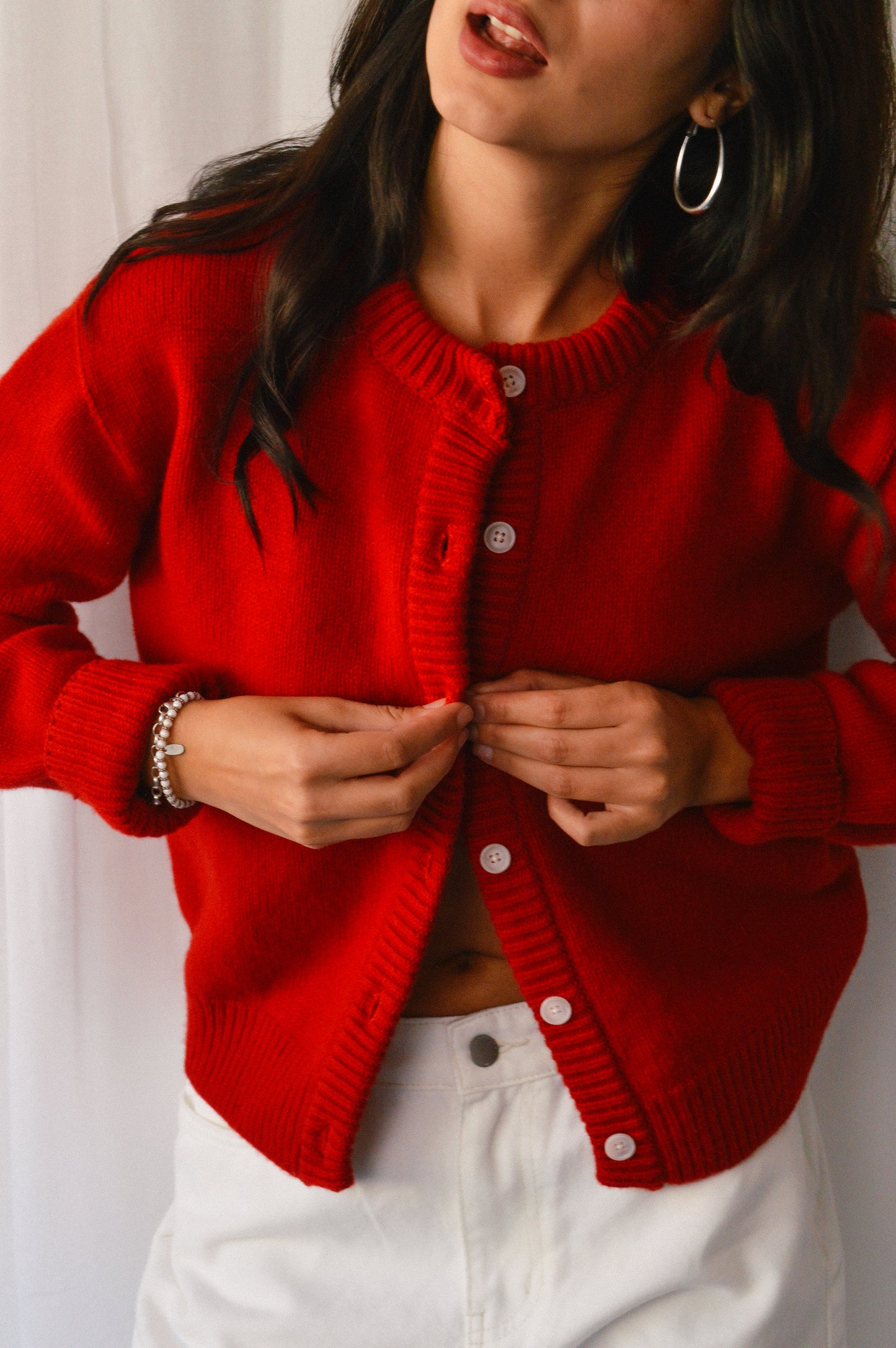 CHUNKY POPPY CARDIGAN (5GG)