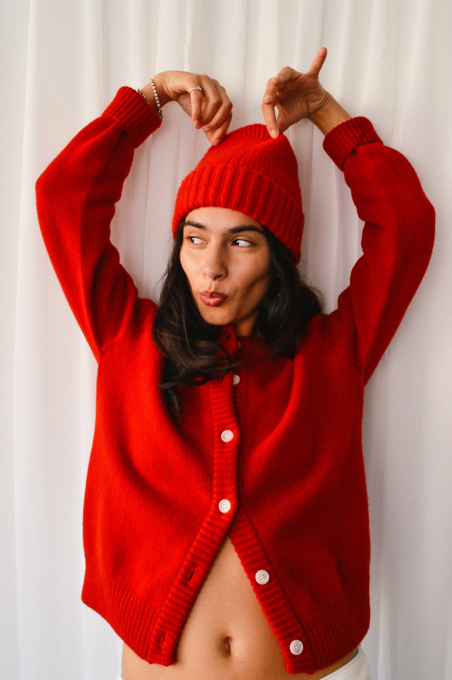 CHUNKY POPPY CARDIGAN (5GG)