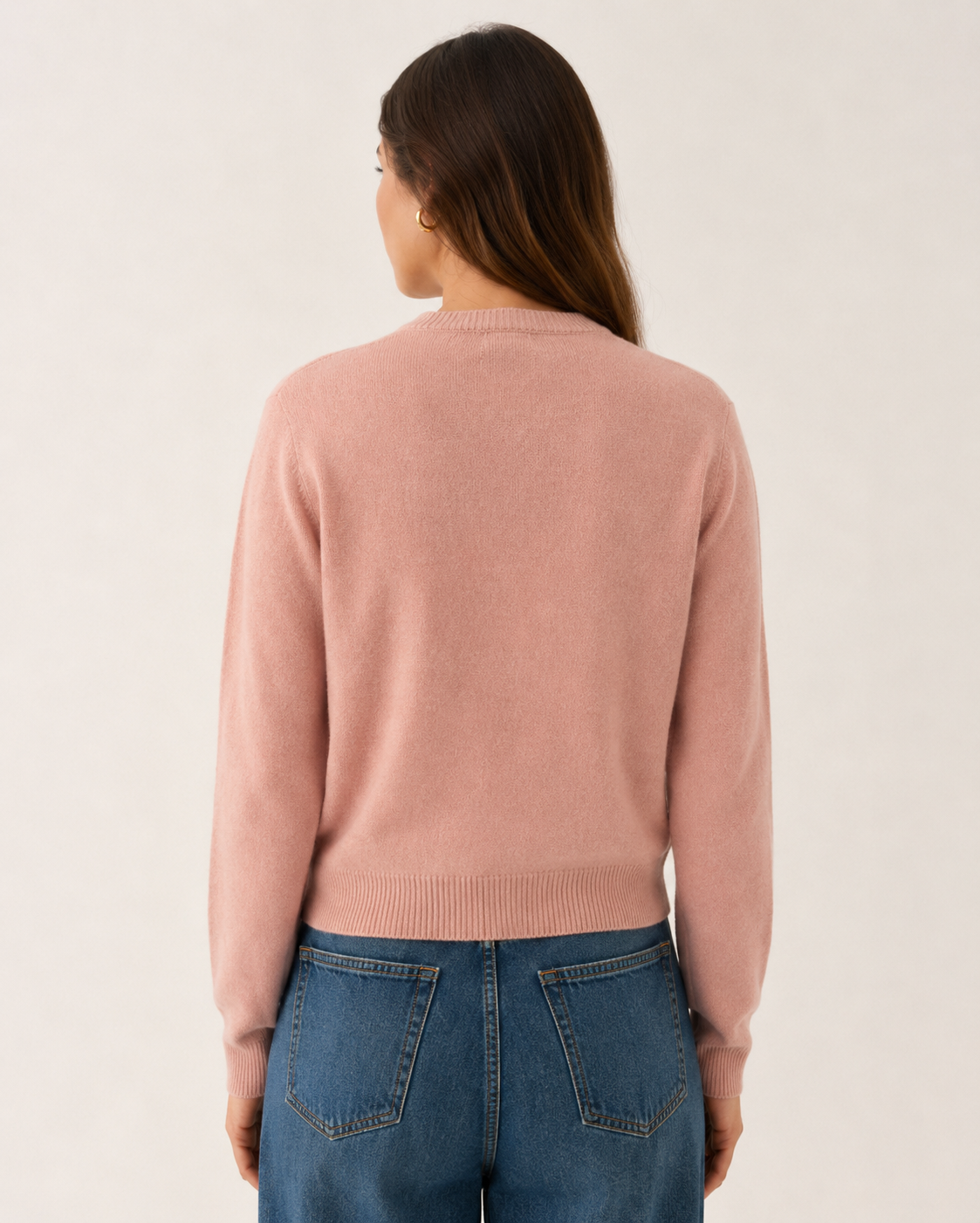 POPPY LAMBSWOOL CARDIGAN - DUSTY PINK