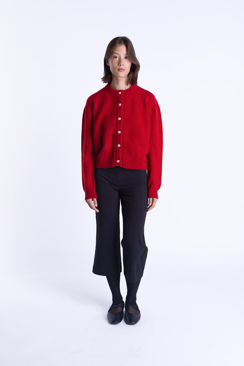 Chunky Poppy 100% Lambswool Cardigan