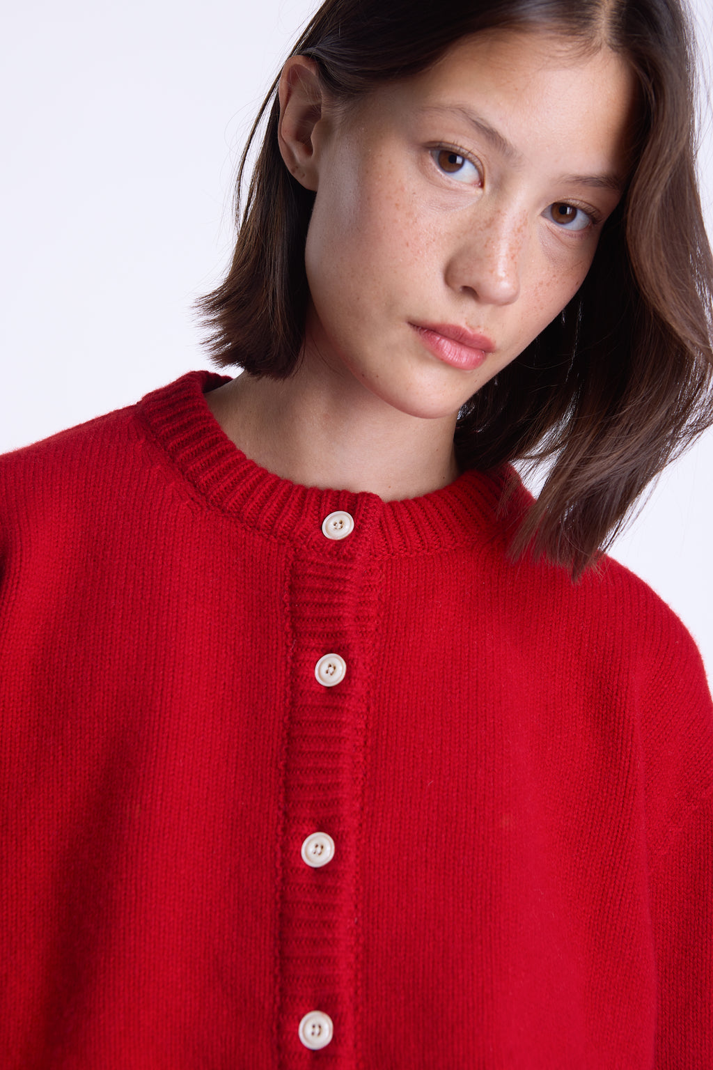 Chunky Poppy 100% Lambswool Cardigan