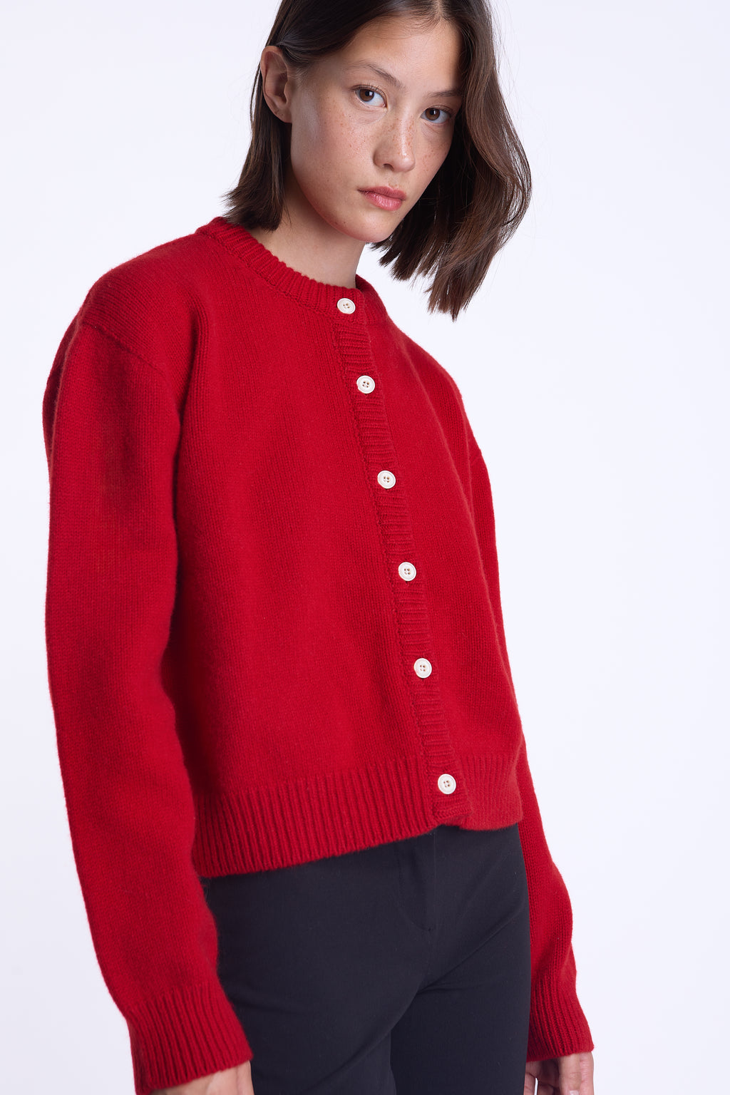 Chunky Poppy 100% Lambswool Cardigan