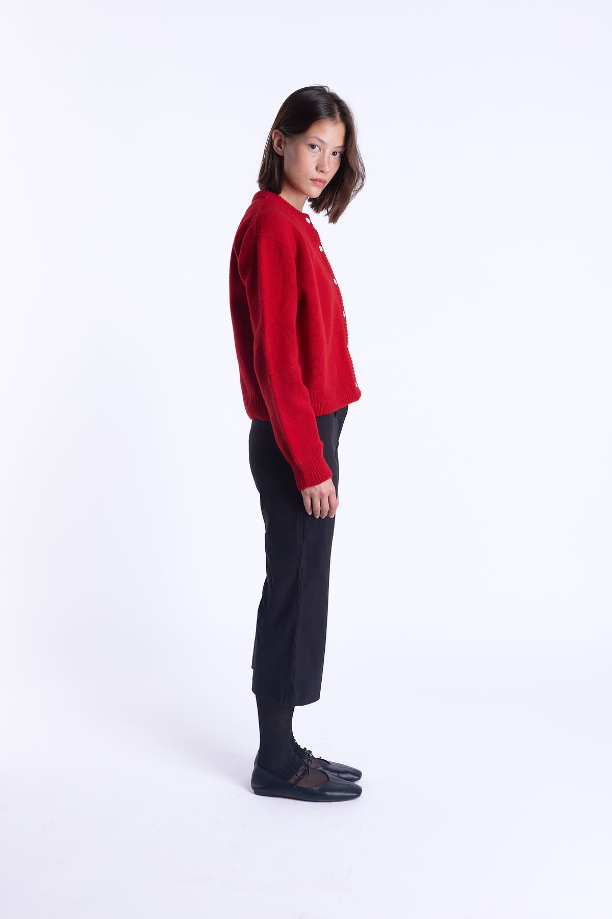 Chunky Poppy 100% Lambswool Cardigan