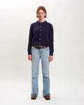 CHUNKY POPPY CARDIGAN 100% LAMBSWOOL