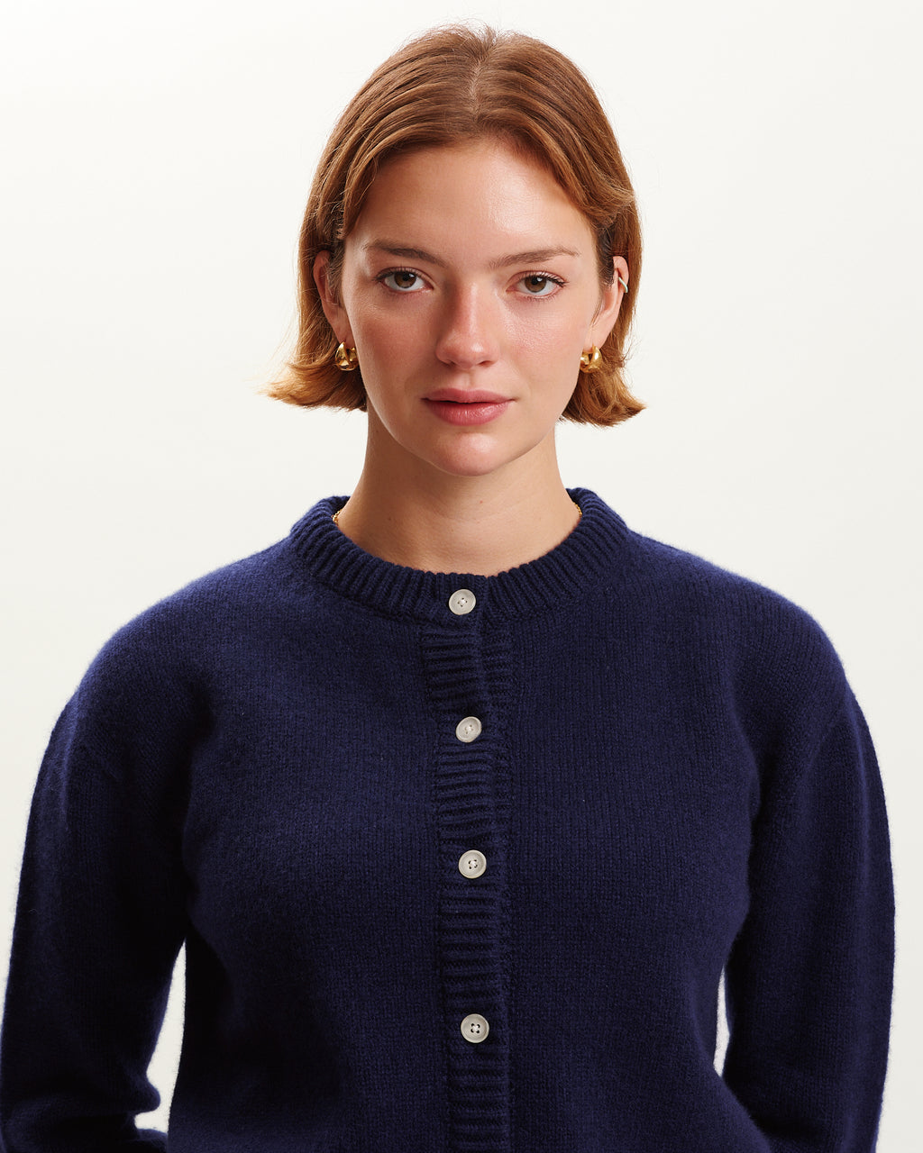 CHUNKY POPPY CARDIGAN 100% LAMBSWOOL