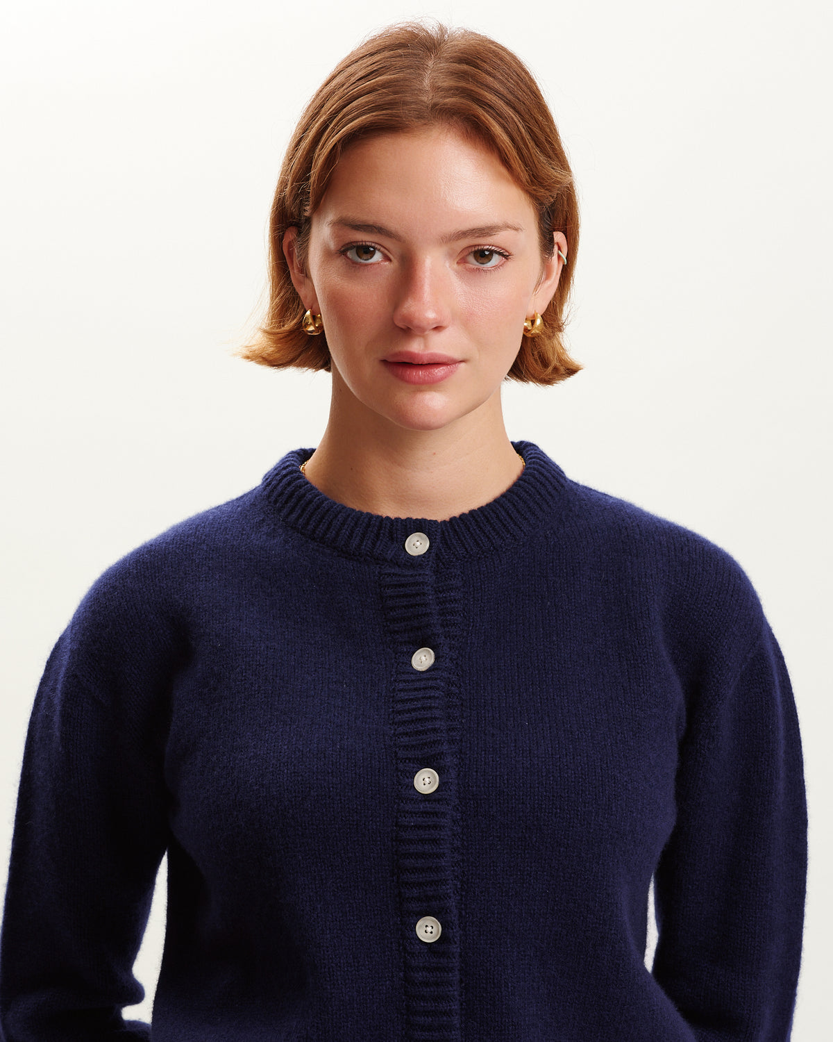 CHUNKY POPPY CARDIGAN 100% LAMBSWOOL