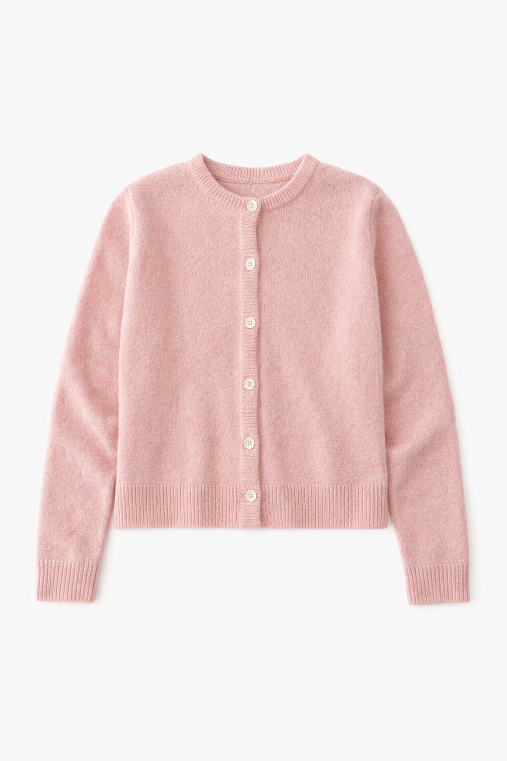 POPPY LAMBSWOOL CARDIGAN - DUSTY PINK